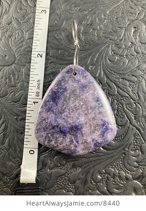 Triangle Shaped Lepidolite Stone Jewelry Pendant Crystal Ornament - #MZXvEo82I5U-5