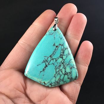 Triangle Shaped Turquoise Stone Jewelry Pendant #pXiZNvlRJF8
