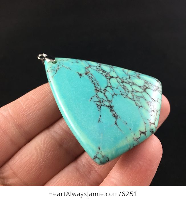 Triangle Shaped Turquoise Stone Jewelry Pendant - #pXiZNvlRJF8-4
