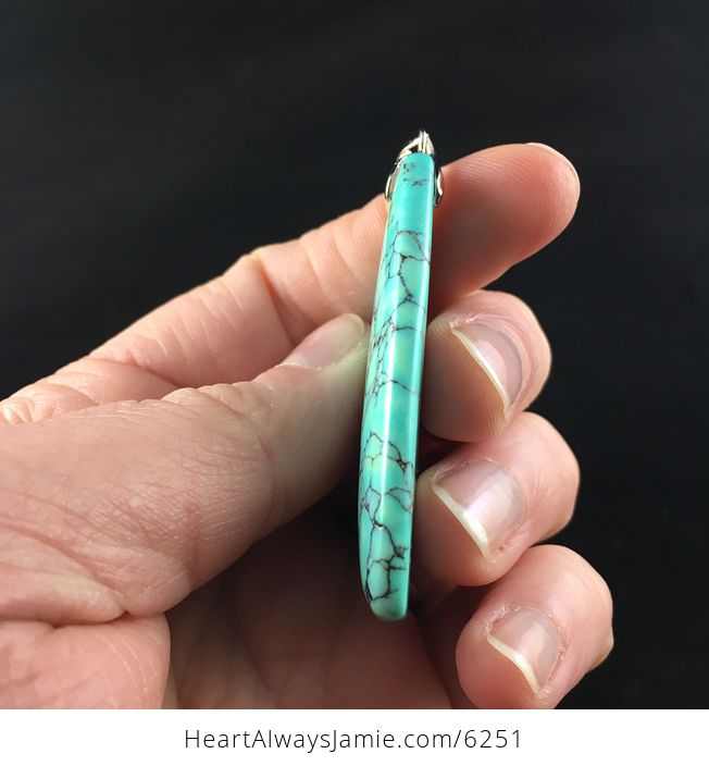 Triangle Shaped Turquoise Stone Jewelry Pendant - #pXiZNvlRJF8-5