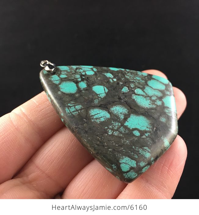 Triangle Shaped Turquoise Stone Jewelry Pendant - #sG8CLYpctJA-4
