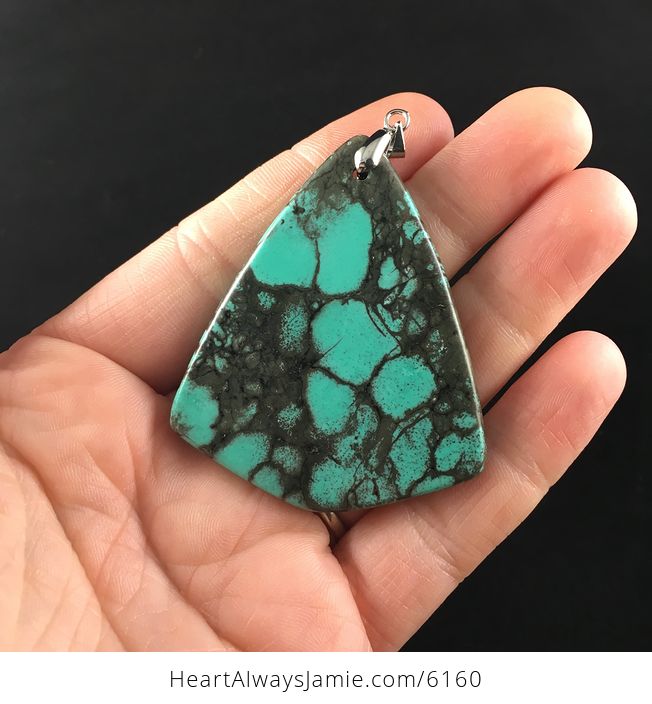 Triangle Shaped Turquoise Stone Jewelry Pendant - #sG8CLYpctJA-6