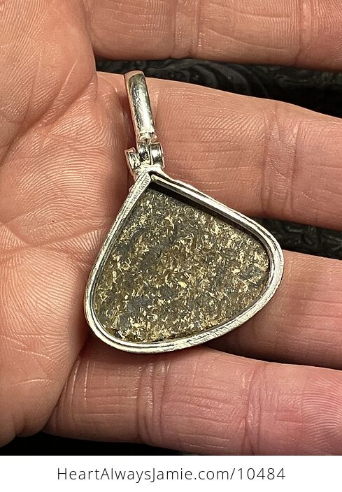 Triangular Natural Bronzite Crystal Stone Jewelry Pendant - #Qaeu6NzFFCQ-5