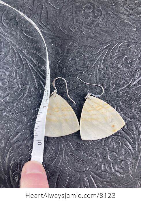 Triangular Oregon Succor Creek Jasper Stone Jewelry Earrings - #3DBql99IjIc-5