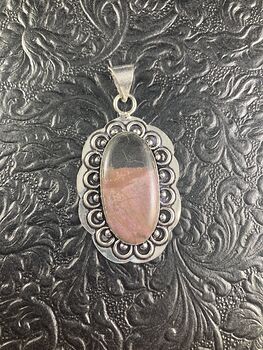 Triangular Pink Rhodonite Stone Jewelry Pendant Crystal Ornament #InzwD3vc3ok