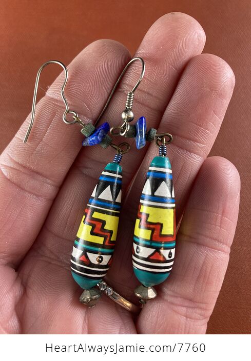 Tribal Wooden Totem Earrings Two Pairs - #zRhp2glUYRg-2