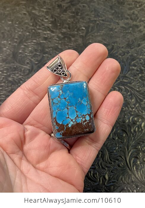 Turquoise Crystal Stone Jewelry Pendant - #Sb6LadCLuS4-1