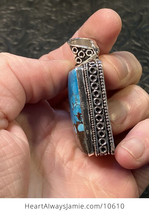 Turquoise Crystal Stone Jewelry Pendant - #Sb6LadCLuS4-3