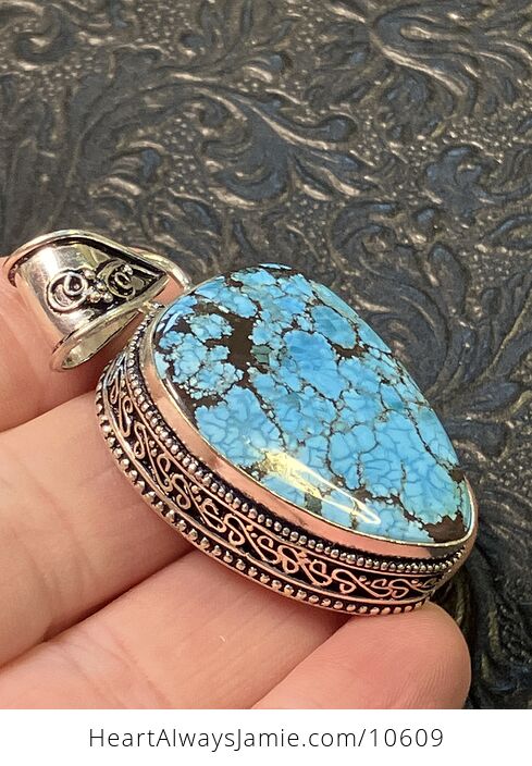 Turquoise Crystal Stone Jewelry Pendant - #emE5OwU8gYY-3