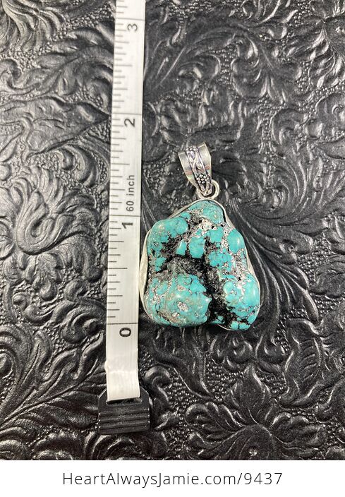 Turquoise Crystal Stone Jewelry Pendant - #jBVF01hvYbg-1