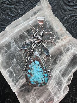 Turquoise Fairy Pendant Stone Crystal Jewelry #4gxip2ujrCo