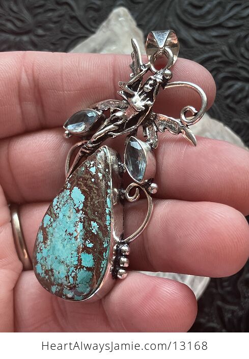 Turquoise Fairy Pendant Stone Crystal Jewelry - #4gxip2ujrCo-5