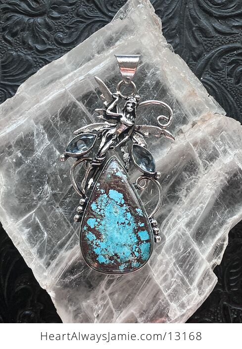 Turquoise Fairy Pendant Stone Crystal Jewelry - #4gxip2ujrCo-1