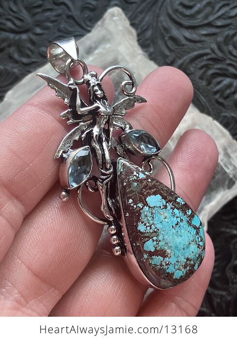 Turquoise Fairy Pendant Stone Crystal Jewelry - #4gxip2ujrCo-4