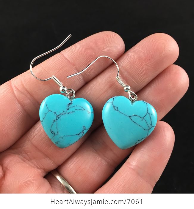 Turquoise Stone Jewelry Earrings - #VMg2gIjgCfk-1