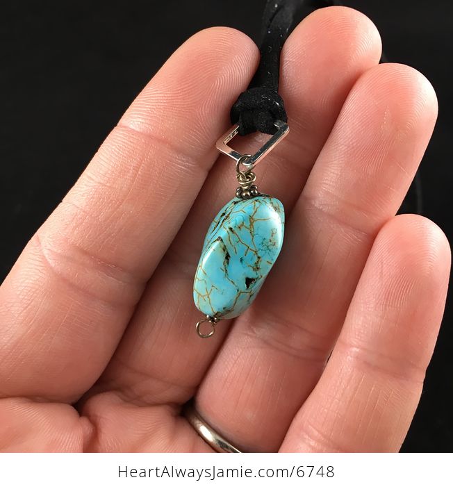 Turquoise Stone Jewelry Pendant Necklace - #3QCb6cgaL18-4