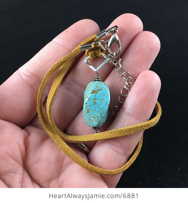 Turquoise Stone Jewelry Pendant Necklace - #P9wtrLSCp9Y-3