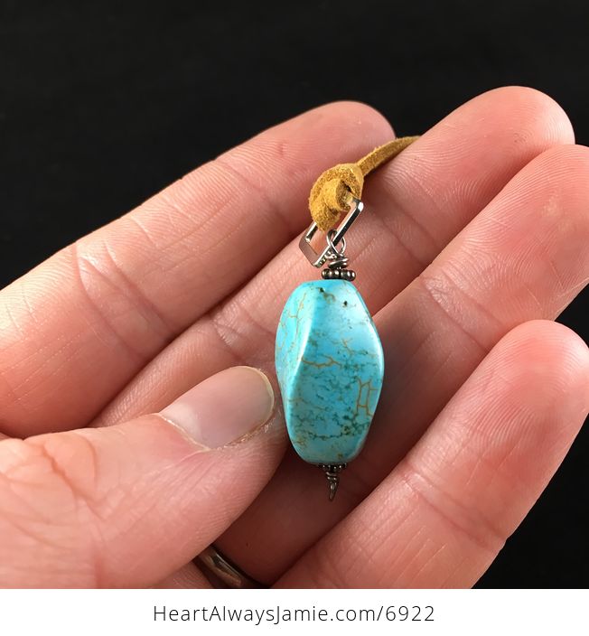 Turquoise Stone Jewelry Pendant Necklace - #UuhEJiBaA00-2