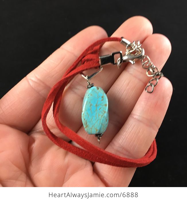 Turquoise Stone Jewelry Pendant Necklace - #cRtXFOl8mjM-3