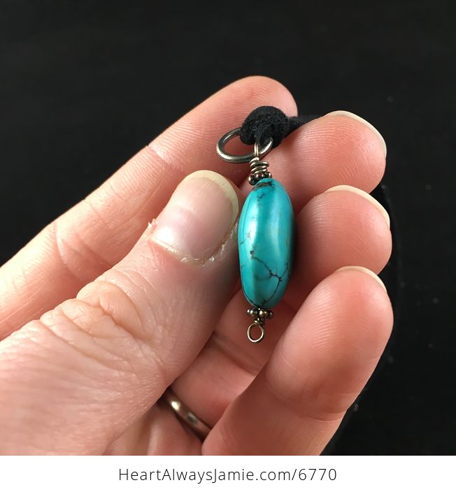 Turquoise Stone Jewelry Pendant Necklace - #uYNLELMU3cs-2