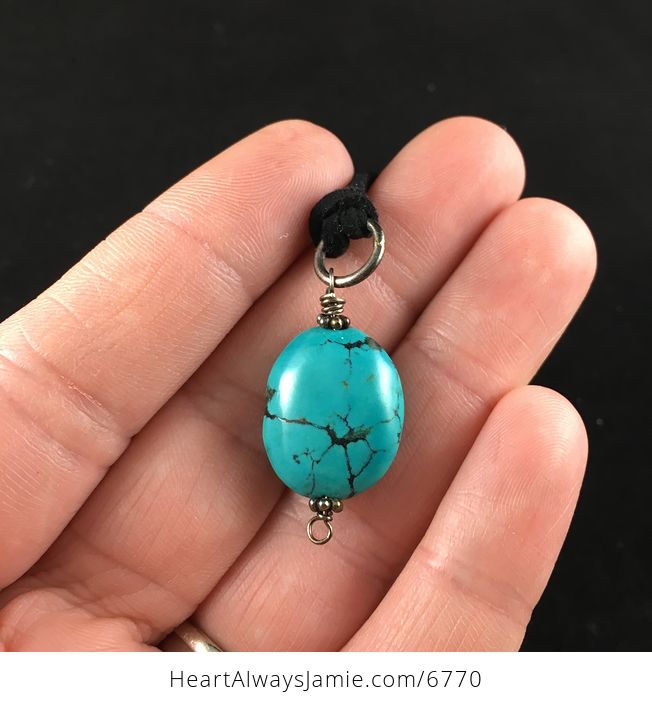 Turquoise Stone Jewelry Pendant Necklace - #uYNLELMU3cs-1