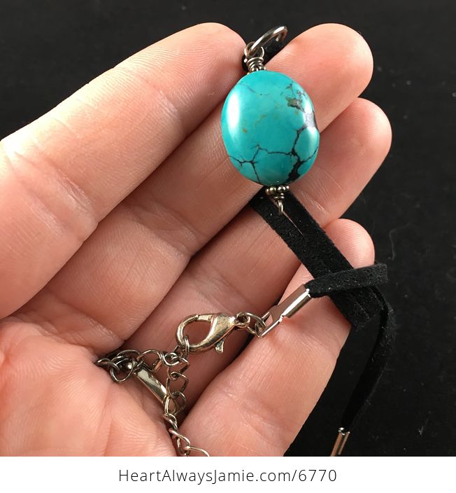 Turquoise Stone Jewelry Pendant Necklace - #uYNLELMU3cs-4