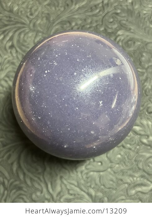 Unique Purple Mica Lepidolite Crystal Sphere with Stand - #Li2U0lVVANM-12