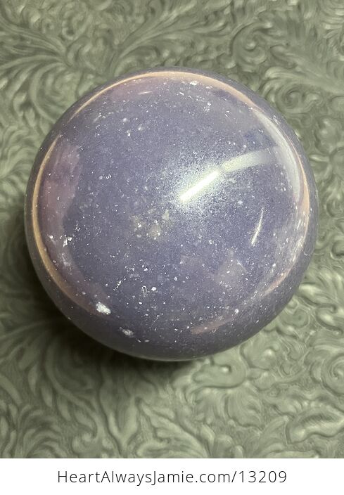 Unique Purple Mica Lepidolite Crystal Sphere with Stand - #Li2U0lVVANM-9