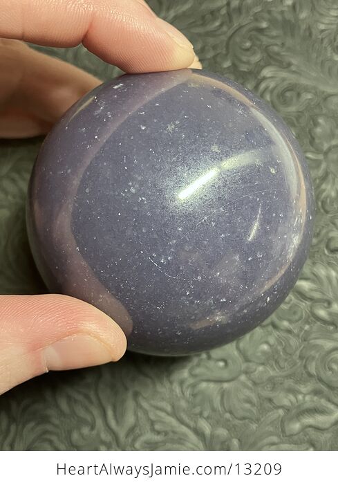 Unique Purple Mica Lepidolite Crystal Sphere with Stand - #Li2U0lVVANM-10