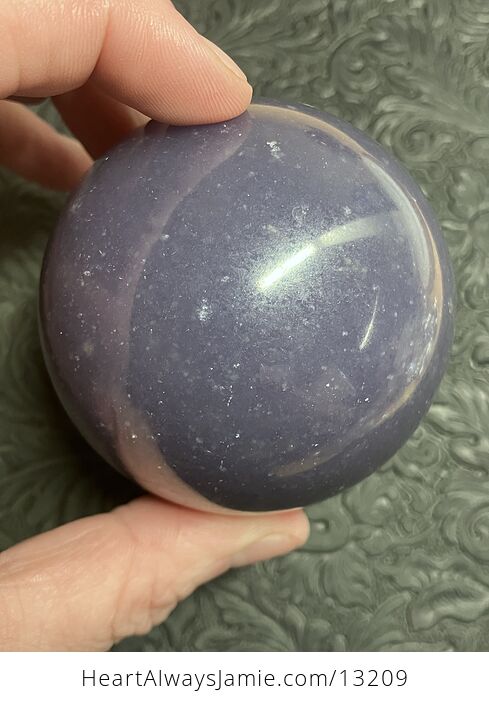 Unique Purple Mica Lepidolite Crystal Sphere with Stand - #Li2U0lVVANM-16