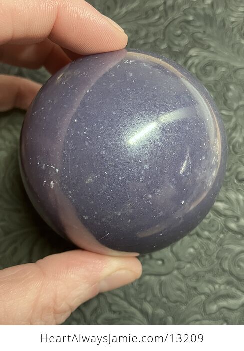 Unique Purple Mica Lepidolite Crystal Sphere with Stand - #Li2U0lVVANM-14