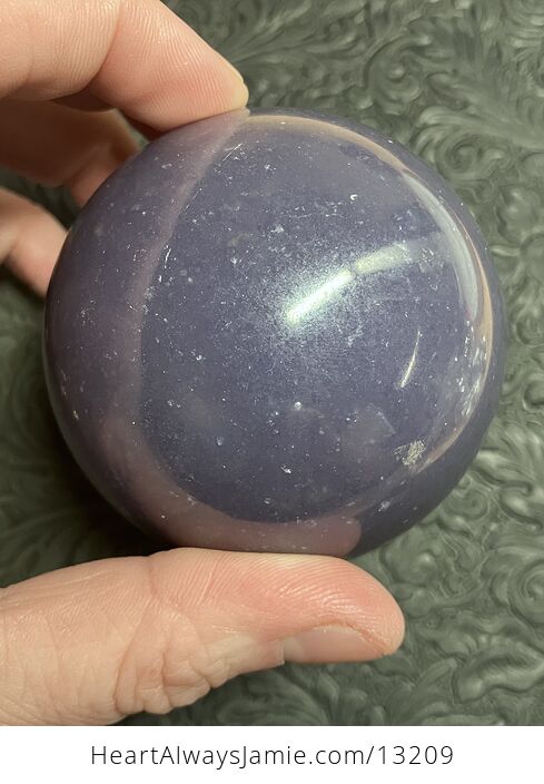 Unique Purple Mica Lepidolite Crystal Sphere with Stand - #Li2U0lVVANM-13