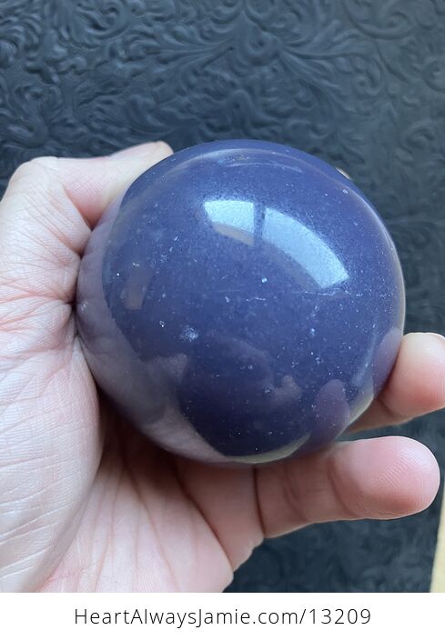 Unique Purple Mica Lepidolite Crystal Sphere with Stand - #Li2U0lVVANM-5