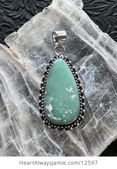 Variscite Crystal Stone Jewelry Pendant - #lT2oxd9dGp0-6