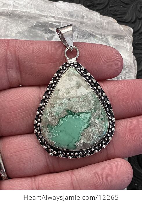 Variscite Crystal Stone Jewelry Pendant - #nlpZ59e8qII-1