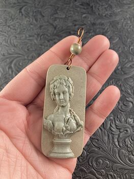 Venus Jasper Pendant Stone Jewelry Mini Art Ornament #em1P5E1eCi0