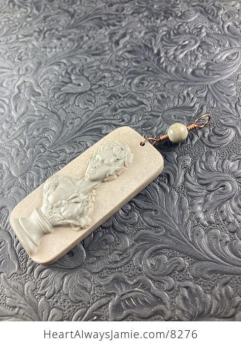 Venus Jasper Pendant Stone Jewelry Mini Art Ornament - #em1P5E1eCi0-4