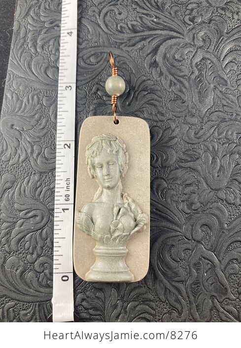 Venus Jasper Pendant Stone Jewelry Mini Art Ornament - #em1P5E1eCi0-6