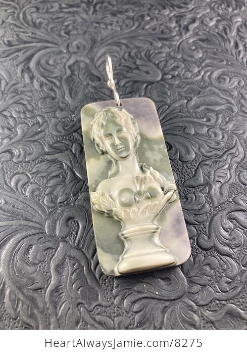 Venus Jasper Pendant Stone Jewelry Mini Art Ornament - #kVYOBobYQr4-2