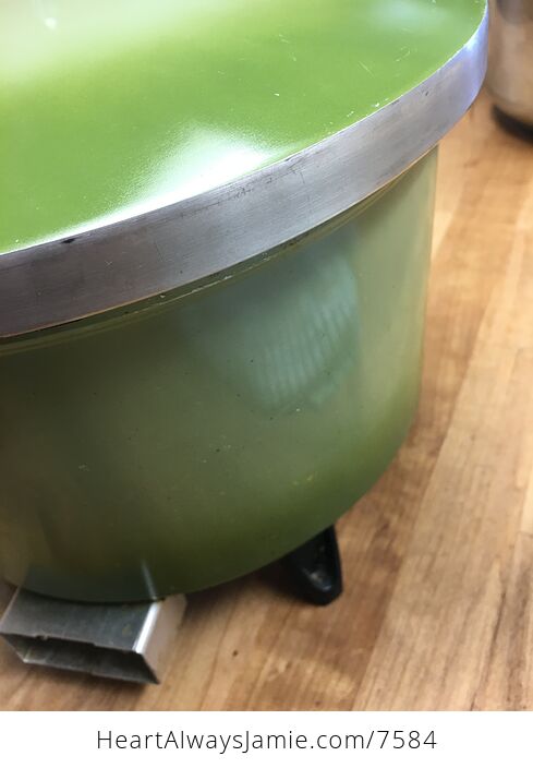 Vintage 1970s Avocado Green Presto 6 Quart Pressure Cooker Cast Aluminum - #69uSXbwSWjU-9
