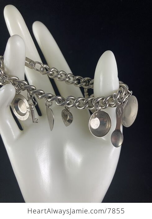 Vintage Chain Cooking Charm Bracelet - #mDwvxUCeos0-3