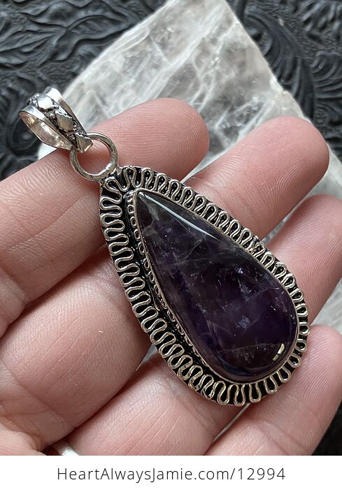 Vintage Styled Rainbowy Amethyst Crystal Stone Jewelry Pendant - #AZQ9uu1LTck-3