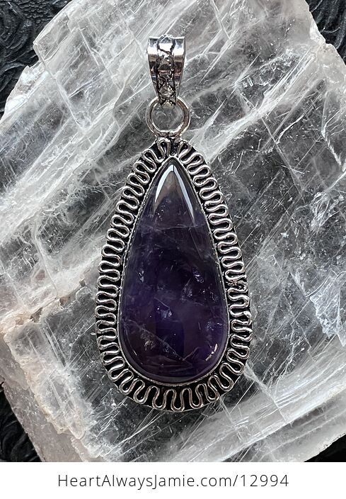 Vintage Styled Rainbowy Amethyst Crystal Stone Jewelry Pendant - #AZQ9uu1LTck-5