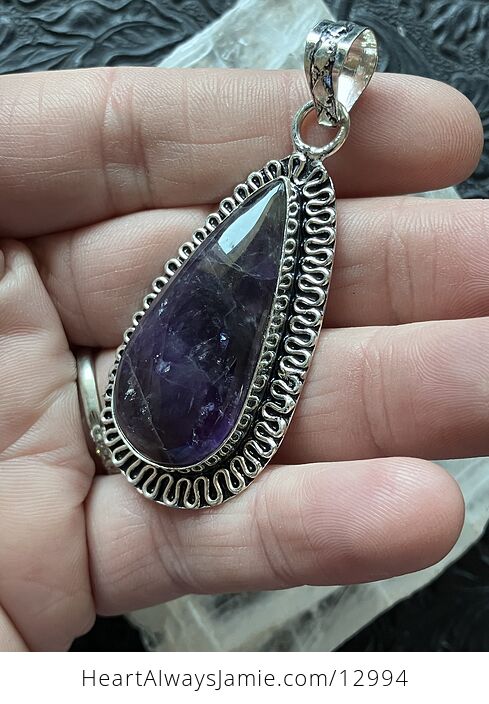 Vintage Styled Rainbowy Amethyst Crystal Stone Jewelry Pendant - #AZQ9uu1LTck-2