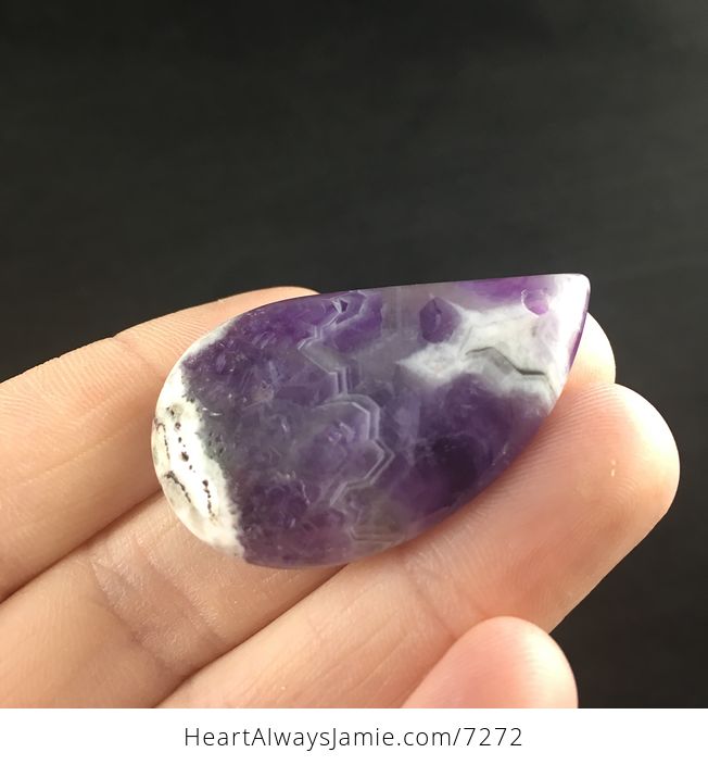 White and Purple Brazil Amethyst Stone Pendant Jewelry - #GVhuufOLlP8-3