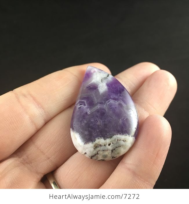 White and Purple Brazil Amethyst Stone Pendant Jewelry - #GVhuufOLlP8-2
