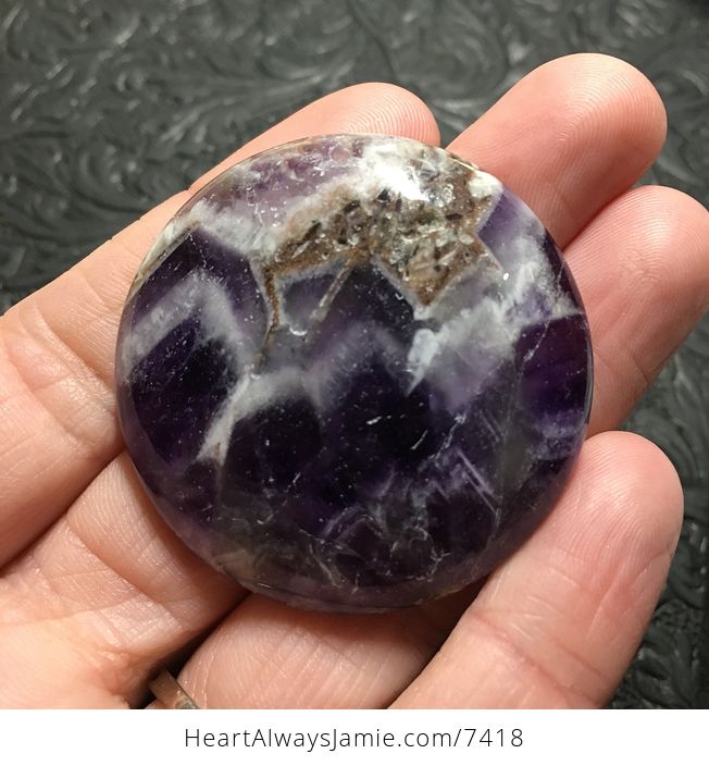 White and Purple Round Brazil Amethyst Stone Pendant Jewelry - #29D7bmvGmy0-1