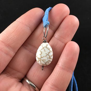 White Howlite Stone Jewelry Pendant Necklace #41r6wEjZEzQ