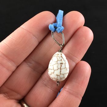 White Howlite Stone Jewelry Pendant Necklace #i953EUIO4Fc