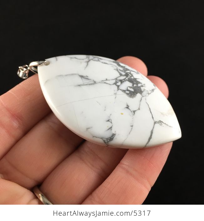 White Howlite Stone Pendant Jewelry - #2XGyOcrAgY8-4